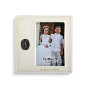 My First Communion Medallion Frame