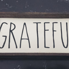 4x8 Grateful Handmade Framed Sign - Simply Susan’s