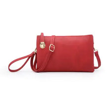 Load image into Gallery viewer, Sarah Crossbody/Clutch w/ Top Zip &amp; Lock Closure
