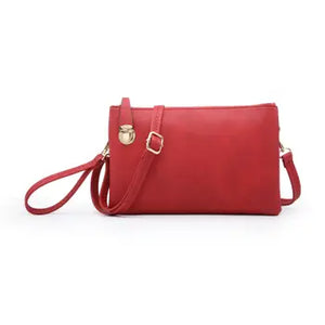 Sarah Crossbody/Clutch w/ Top Zip & Lock Closure