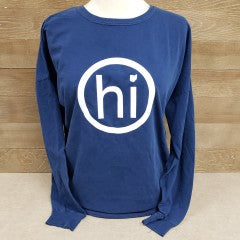 O hi O Long Sleeve T Navy - Simply Susan’s