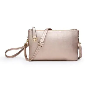 Sarah Crossbody/Clutch w/ Top Zip & Lock Closure