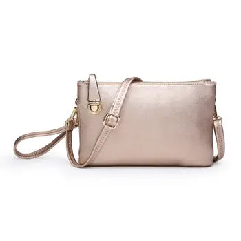 Sarah Crossbody/Clutch w/ Top Zip & Lock Closure