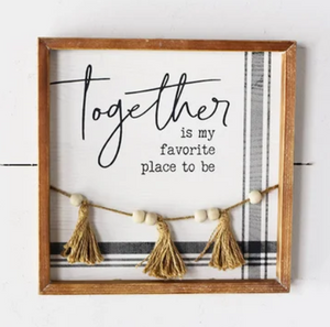 12" TOGETHER BEAD SIGN