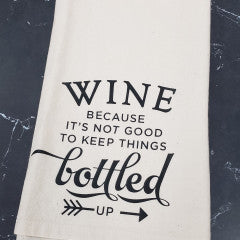 Wine Because Tea Towel - Simply Susan’s