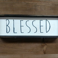 4x12 Blessed Handmade Framed Sign - Simply Susan’s